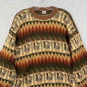 Alpaca Connection Sweater Size XL 100% Alpaca Wool Pullover Quiet Luxury Cozy